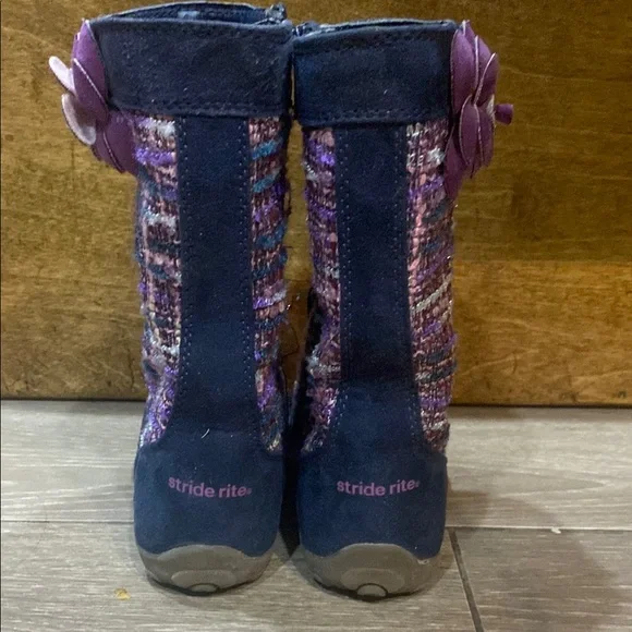 Stride Rite Fall Boots little girls Boots with Purple Accents - Picture 5 of 12